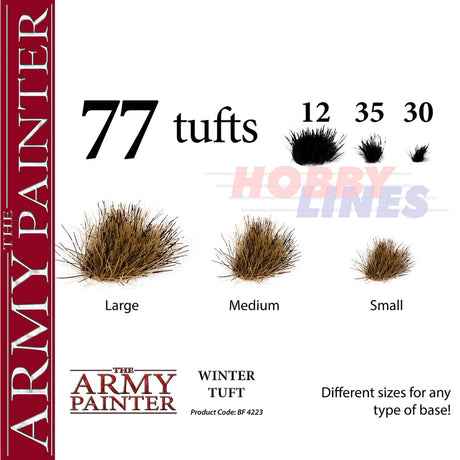 WINTER TUFT 77 tufts Diorama Battlefield Basing material Army Painter BF4223P