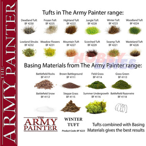 WINTER TUFT 77 tufts Diorama Battlefield Basing material Army Painter BF4223P