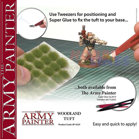 WOODLAND TUFT 77 tufts Diorama Battlefield Basing material Army Painter BF4224P