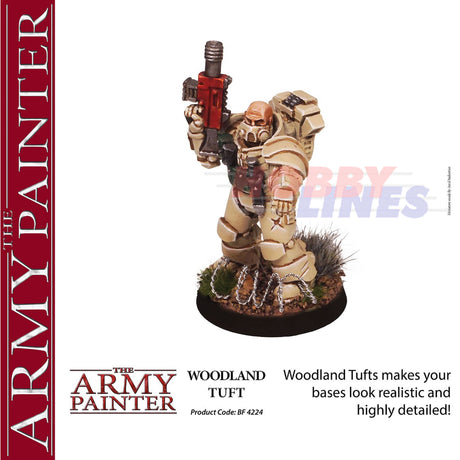 WOODLAND TUFT 77 tufts Diorama Battlefield Basing material Army Painter BF4224P