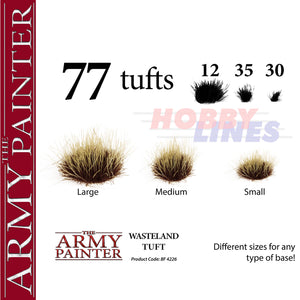 WASTELAND TUFT 77 tufts Diorama Battlefield Basing material Army Painter BF4226P