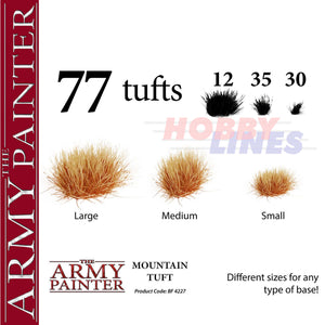 MOUNTAIN TUFT 77 tufts Diorama Battlefield Basing material Army Painter BF4227P