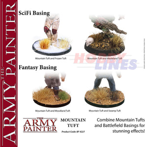 MOUNTAIN TUFT 77 tufts Diorama Battlefield Basing material Army Painter BF4227P