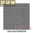 GREY SLATE ROOF Self Adhesive Building Papers N 1:148 Art Printers BM064N