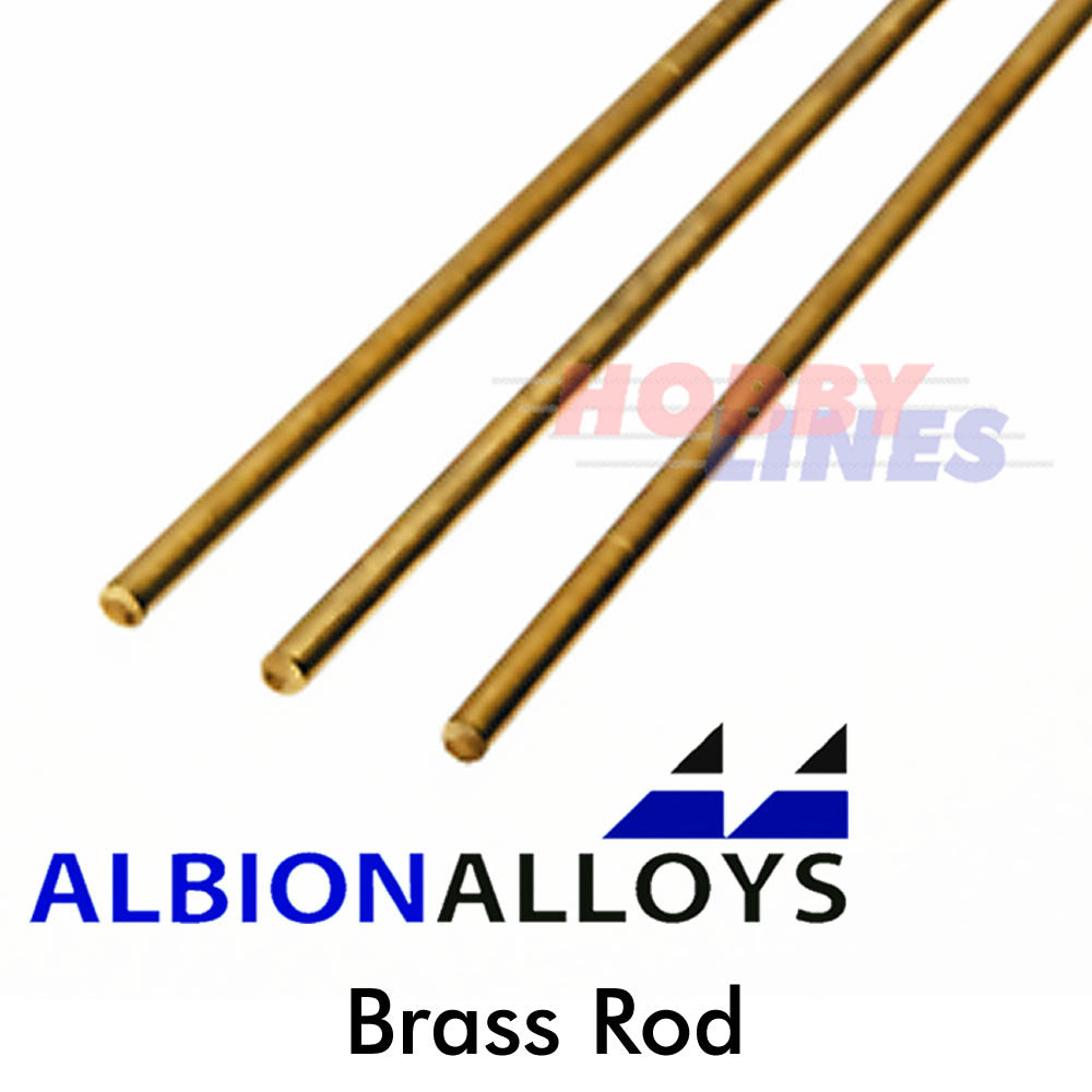 Round Brass Rod ALBION ALLOYS Precision Metal Model Materials Various Sizes BR