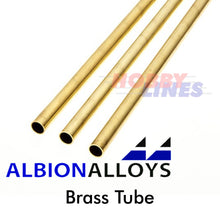 Load image into Gallery viewer, Brass Tube ALBION ALLOYS Precision Metal Model Materials Various Sizes BT1M BTM
