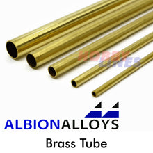 Load image into Gallery viewer, Brass Tube ALBION ALLOYS Precision Metal Model Materials Various Sizes AA135
