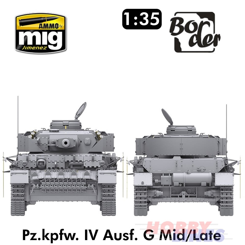 Pz.kpfw. IV Ausf. G Mid/Late - 2 in 1 Tank 1:35 model kit AMMO by Mig BT002