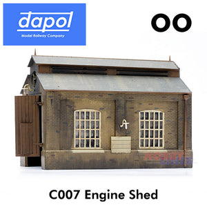 ENGINE SHED Model Railway KitMaster building Kit Dapol OO Gauge C007