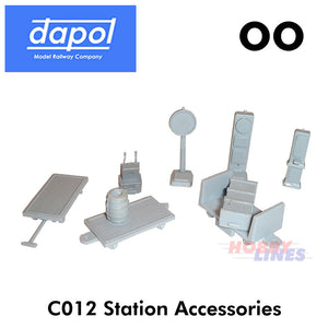 STATION ACCESSORIES Model Railway KitMaster Kit figures Dapol OO Gauge C012