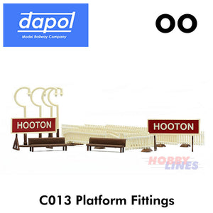 PLATFORM FITTINGS KitMasterstation Kit Dapol OO Gauge model railway C013