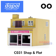 Load image into Gallery viewer, MODERN SHOP &amp; FLAT Model Railway KitMaster building Kit Dapol OO Gauge C031
