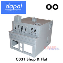 Load image into Gallery viewer, MODERN SHOP &amp; FLAT Model Railway KitMaster building Kit Dapol OO Gauge C031
