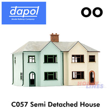 Load image into Gallery viewer, SEMI DETACHED HOUSES  Model Railway KitMaster Building Kit Dapol OO Gauge C057
