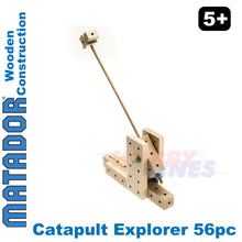 Load image into Gallery viewer, Matador Catapult Explorer Wooden Construction Set Building Blocks Bricks 56pc 5+
