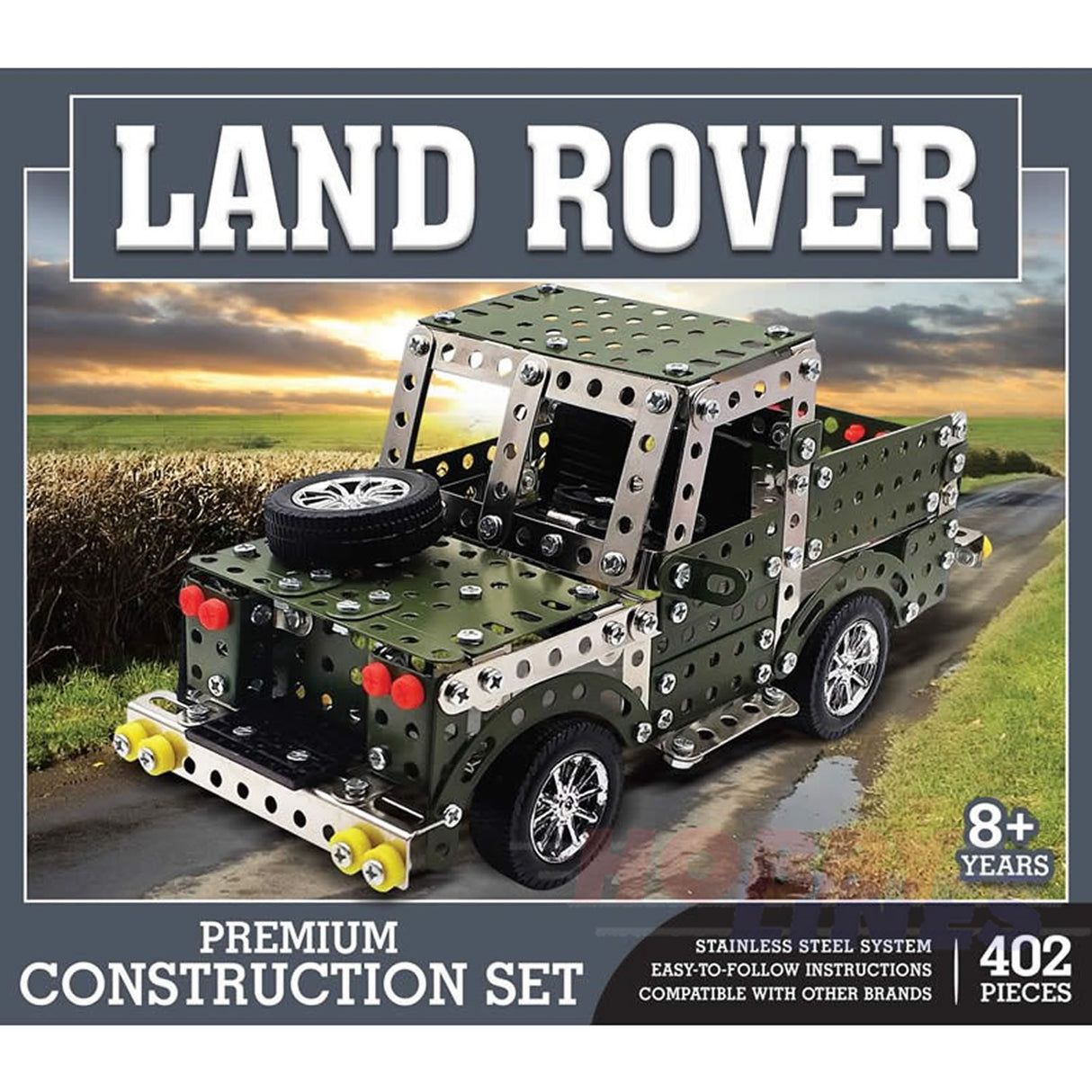 LAND ROVER 4X4 Stainless Steel Construction Set 402pc Defender Metal Kit