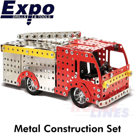 FIRE ENGINE Stainless Steel Construction Set 348 pieces Metal Kit CHP0012