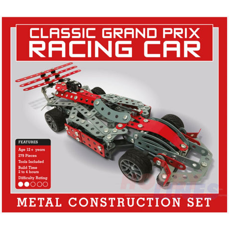 GRAND PRIX CAR Stainless Steel Construction Set 279pc F1 Formula 1 Metal Kit