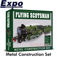 Load image into Gallery viewer, FLYING SCOTSMAN Locomotive Stainless Steel Construction Set 340pc LNER Metal Kit
