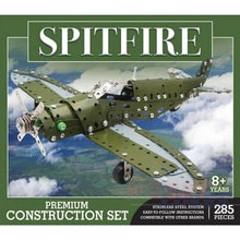 Load image into Gallery viewer, SPITFIRE WWII FIGHTER AIRCRAFT Stainless Steel Construction Set 285pc Metal Kit
