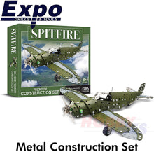 Load image into Gallery viewer, SPITFIRE WWII FIGHTER AIRCRAFT Stainless Steel Construction Set 285pc Metal Kit
