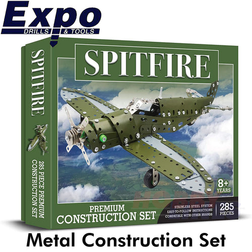 SPITFIRE WWII FIGHTER AIRCRAFT Stainless Steel Construction Set 285pc Metal Kit