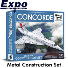 Load image into Gallery viewer, CONCORDE BA Supersonic Airliner Stainless Steel Construction Set 265pc Metal Kit
