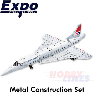 CONCORDE BA Supersonic Airliner Stainless Steel Construction Set 265pc Metal Kit