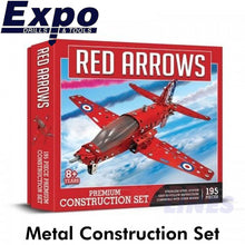 Load image into Gallery viewer, RED ARROWS HAWK FAST JET  Stainless Steel Construction Set 201 pieces Metal Kit
