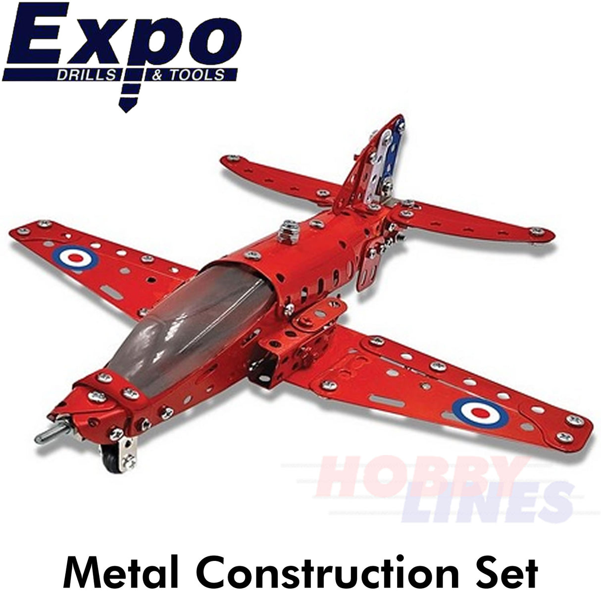 RED ARROWS HAWK FAST JET  Stainless Steel Construction Set 201 pieces Metal Kit