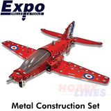 RED ARROWS HAWK FAST JET  Stainless Steel Construction Set 201 pieces Metal Kit