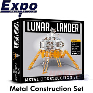LUNAR LANDER Moon Landings Stainless Steel Construction Set 558pc Metal Kit