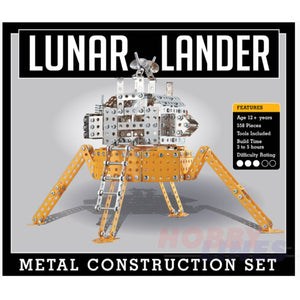 LUNAR LANDER Moon Landings Stainless Steel Construction Set 558pc Metal Kit