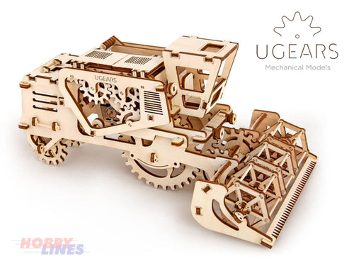 COMBINE HARVESTER Farm Wooden Mechanical Construction 3D Puzzle Kit uGears 70010