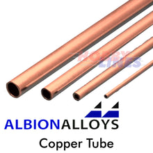 Load image into Gallery viewer, Round Copper Tube ALBION ALLOYS Precision Metal Model Materials Various Sizes CT
