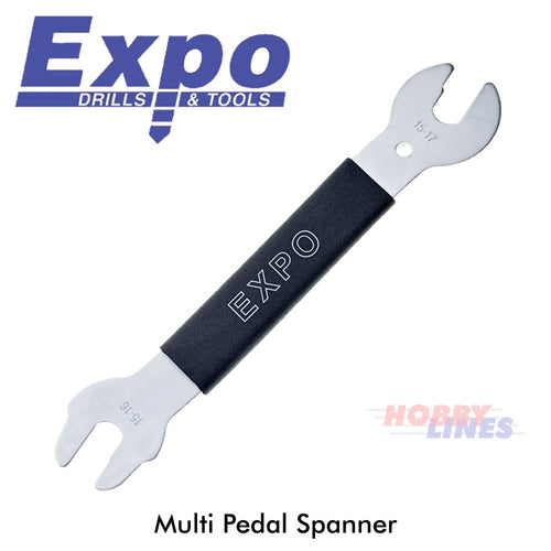 Cycle PEDAL WRENCH 15/16/17mm Multi Bicycle Bike Accs Expo Tools CY100