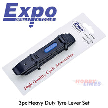 Load image into Gallery viewer, TYRE LEVERS 3pc HEAVY DUTY tough steel core Cycle Bike Accs Expo Tools CY130
