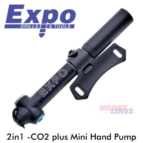 CO2 & MINI PUMP Presta Bicycle Hybrid 2in1 Frame Mount Bike Cycle Expo CY310