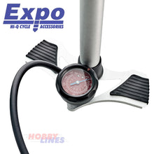 Load image into Gallery viewer, Cycle Floor Pump Bottom Mounted Gauge 160PSI Max Deluxe High Pressure EXPO TOOLS
