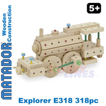 Load image into Gallery viewer, Matador Explorer E318 Wood Construction Set Building Blocks Bricks 318pc Age 5+
