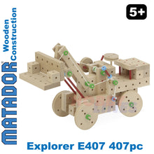 Load image into Gallery viewer, Matador Explorer E407 Wood Construction Set Building Blocks Bricks 407pc Age 5+
