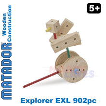 Load image into Gallery viewer, Matador Explorer EXL Wooden Construction Set Building Blocks Bricks 902pc Age 5+
