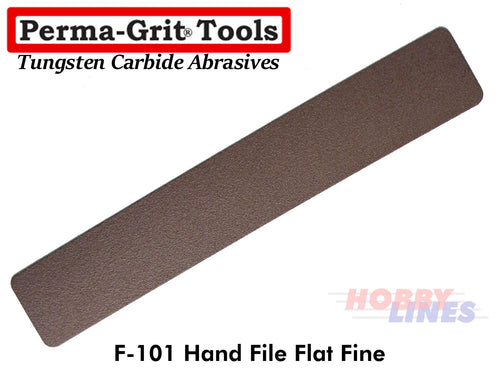 Perma-Grit F101 HAND FILE FLAT FINE Tungsten Carbide Permagrit