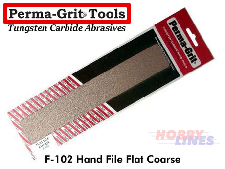 Perma-Grit F102 HAND FILE FLAT Coarse Tungsten Carbide Permagrit