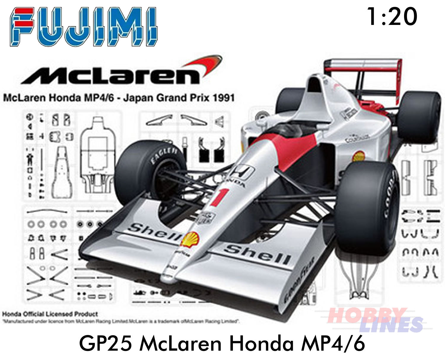 フジミ1/20　McLaren Honda MP4/6スペイングランプリ1991 61t0Ysd2ejL._UF350,350_QL80_.jpg