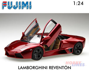 Lamborghini REVENTÃ N supercar 1:24 scale model kit Fujimi F125749