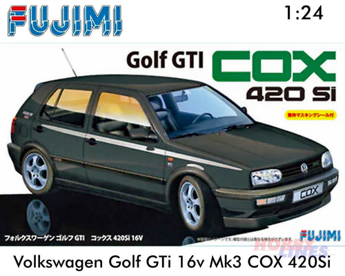 Volkswagen GOLF GTi 16v Mk3 COX 420Si VW 1:24 scale model kit Fujimi F126180