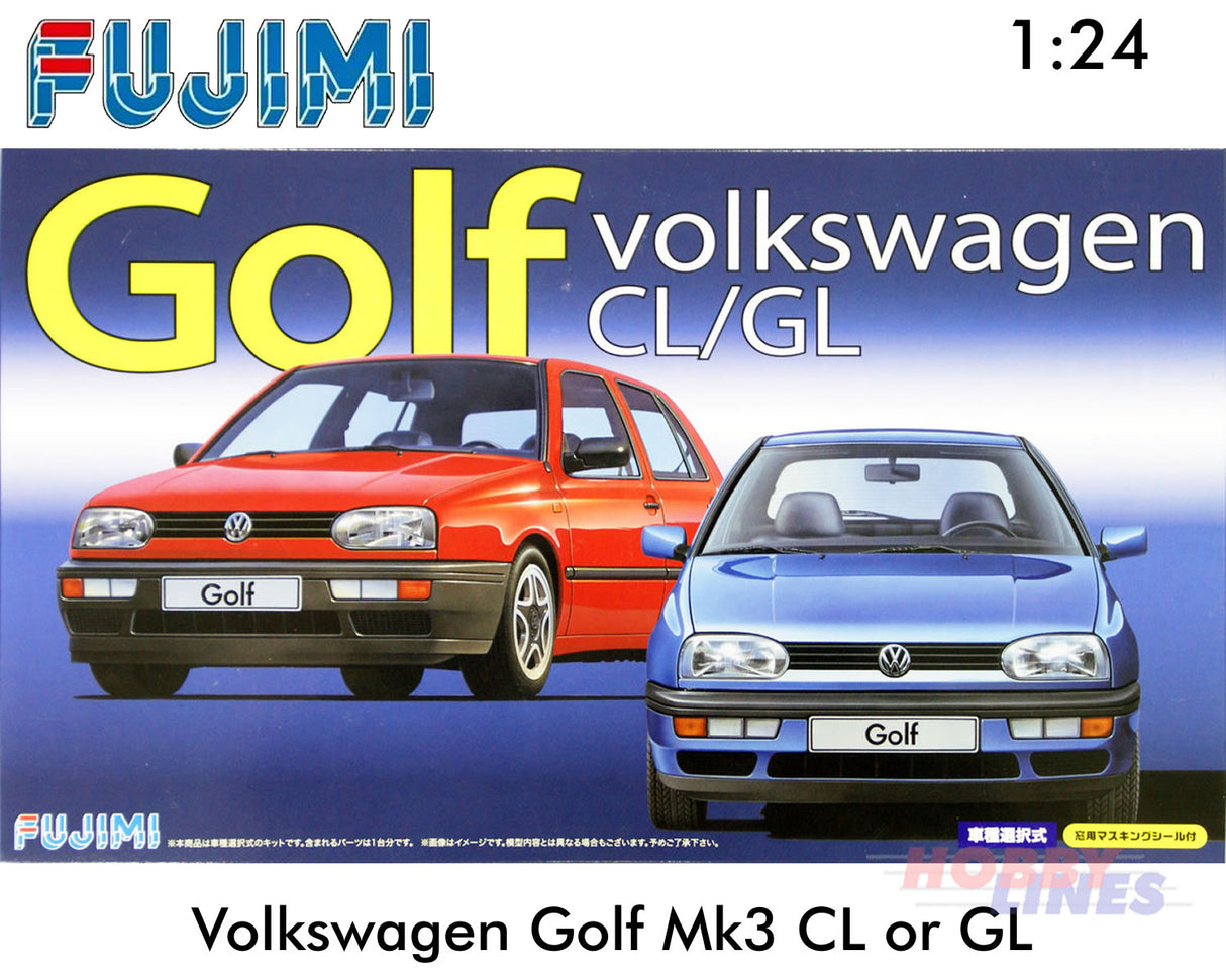 Volkswagen GOLF CL/GL Mk3 VW 1:24 scale model kit Fujimi F126395