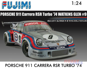 PORSCHE 911 Carrera RSR Turbo Watkins Glen 1974 1:24 model kit Fujimi F126494