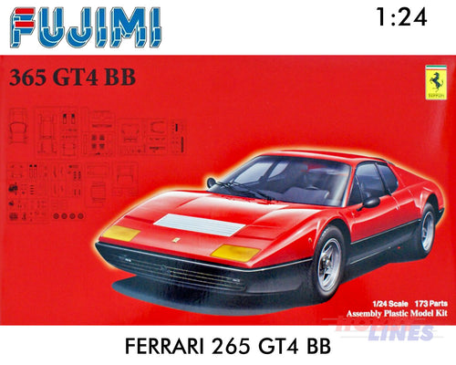 FERRARI 365 GT4 BB supercar 1:24 scale model kit Fujimi F126517